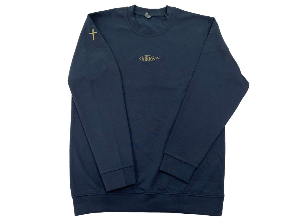 Sudadera Kirios azul marino sin capucha