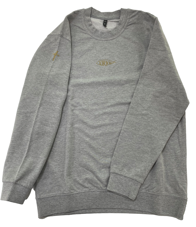 Sudadera Kirios gris sin capucha