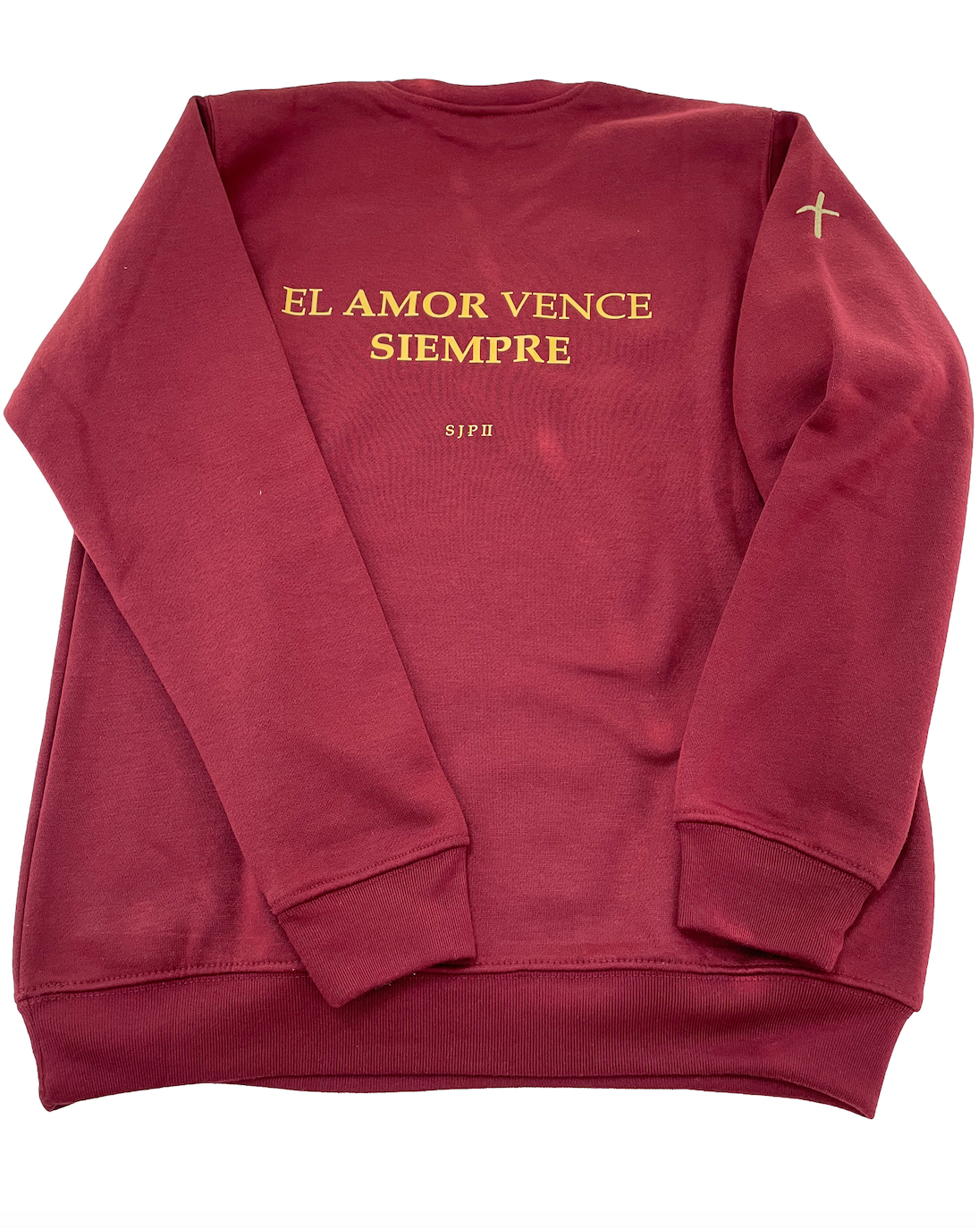 Sudadera Kirios granate sin capucha